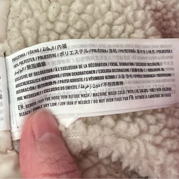 Abercrombie & Fitch Sherpa Lined Hooded Utility Coat Parka Size Small - Picture 15 of 16